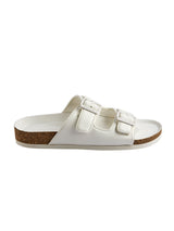 Men's White Cork Casual Sandals