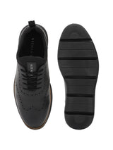 Men's Black Crossover Brogues Casual Shoes