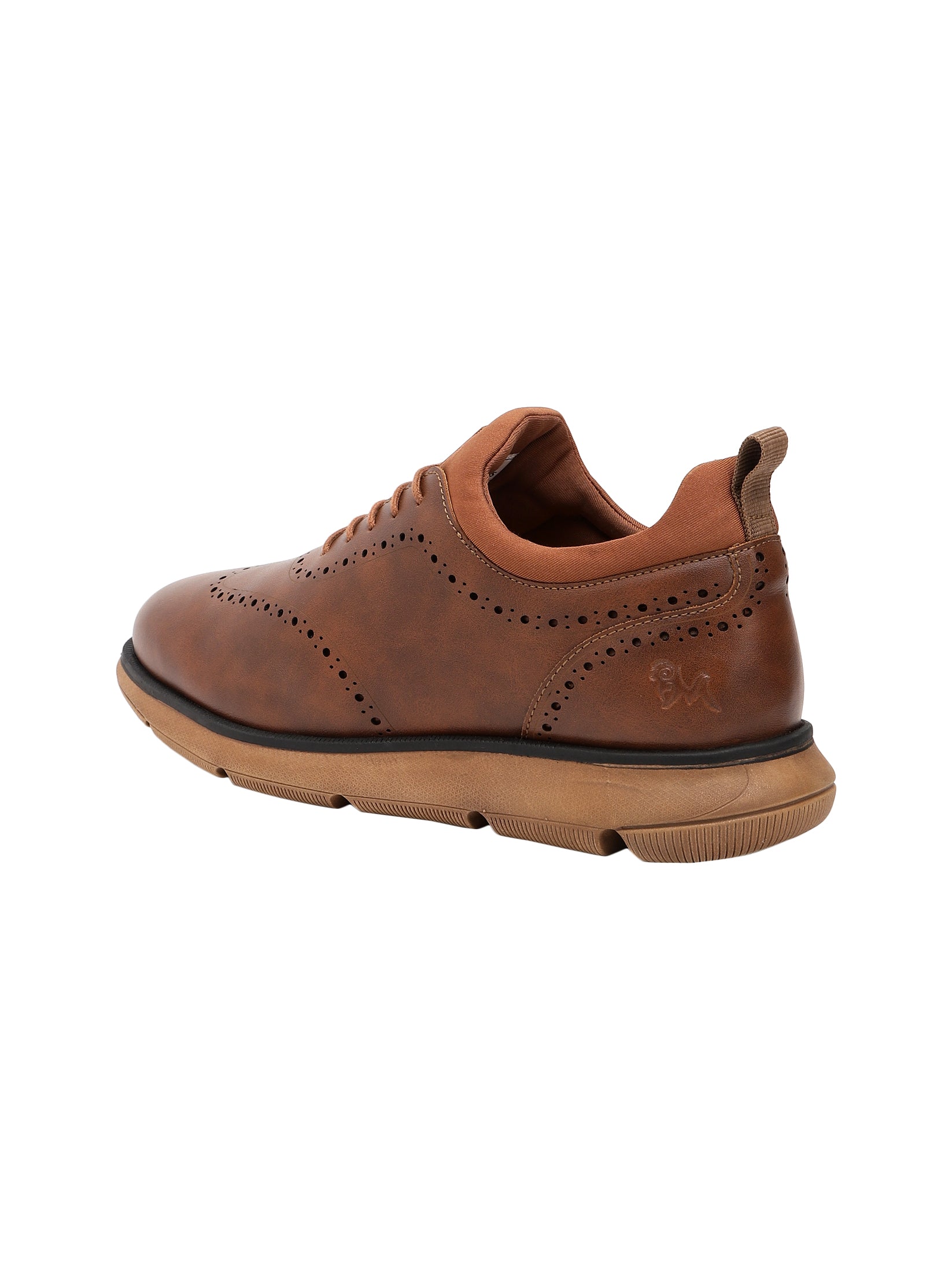 Men's Tan Crossover Brogues Casual Shoes