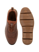 Men's Tan Crossover Brogues Casual Shoes