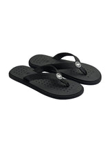 Men's Black Eco Fluffy Orthopedic Flip-Flops