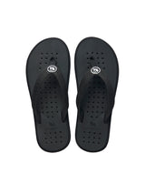 Men's Black Eco Fluffy Orthopedic Flip-Flops