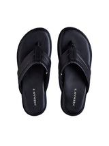 Men's Black Indo-Western Flip-Flops