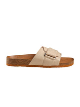 Men's Beige and Tan Cork Casual Slides