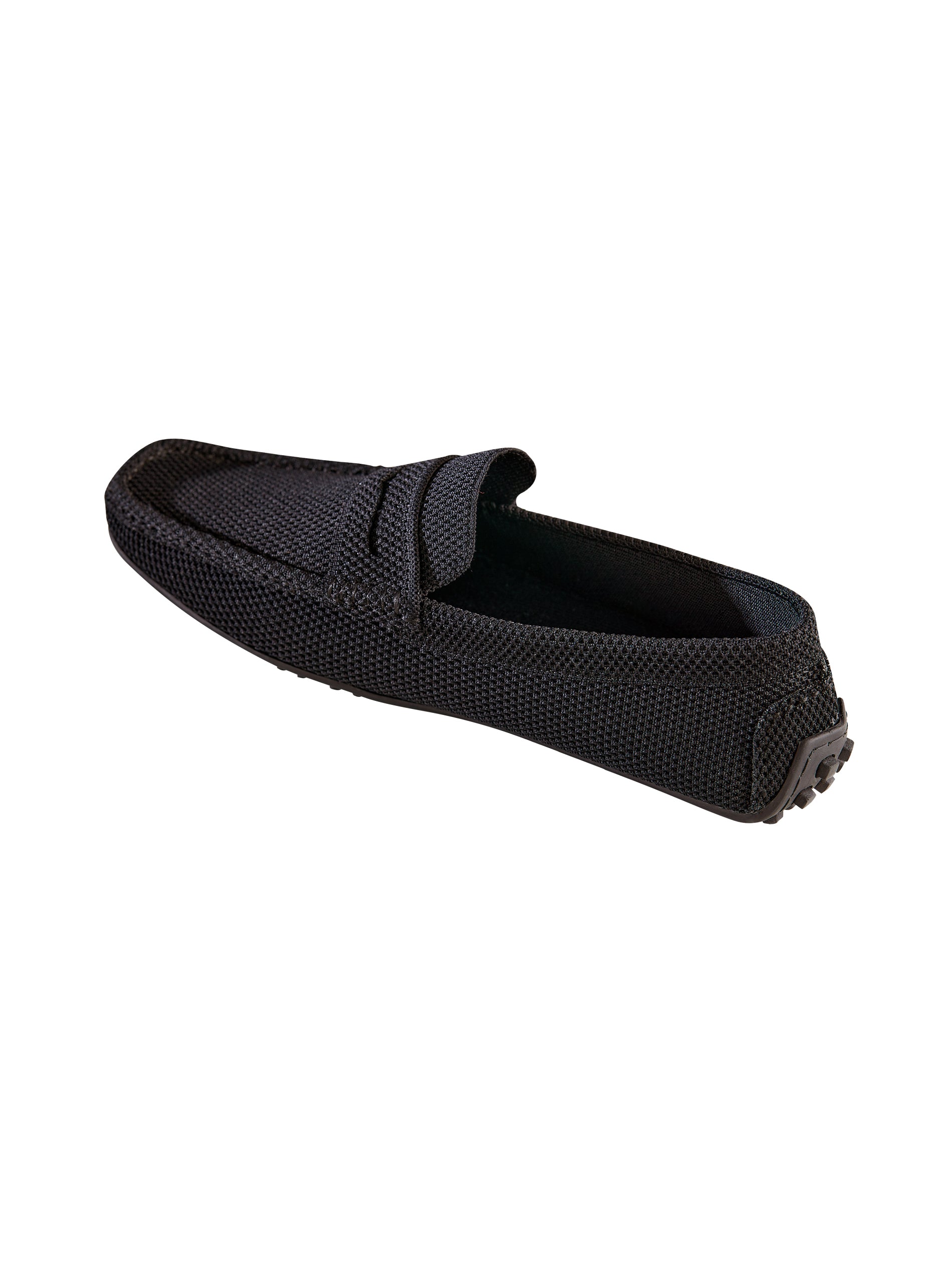 Men's Coal Black Knit Loafers