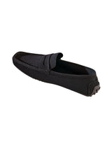 Men's Coal Black Knit Loafers
