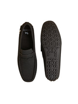 Men's Coal Black Knit Loafers