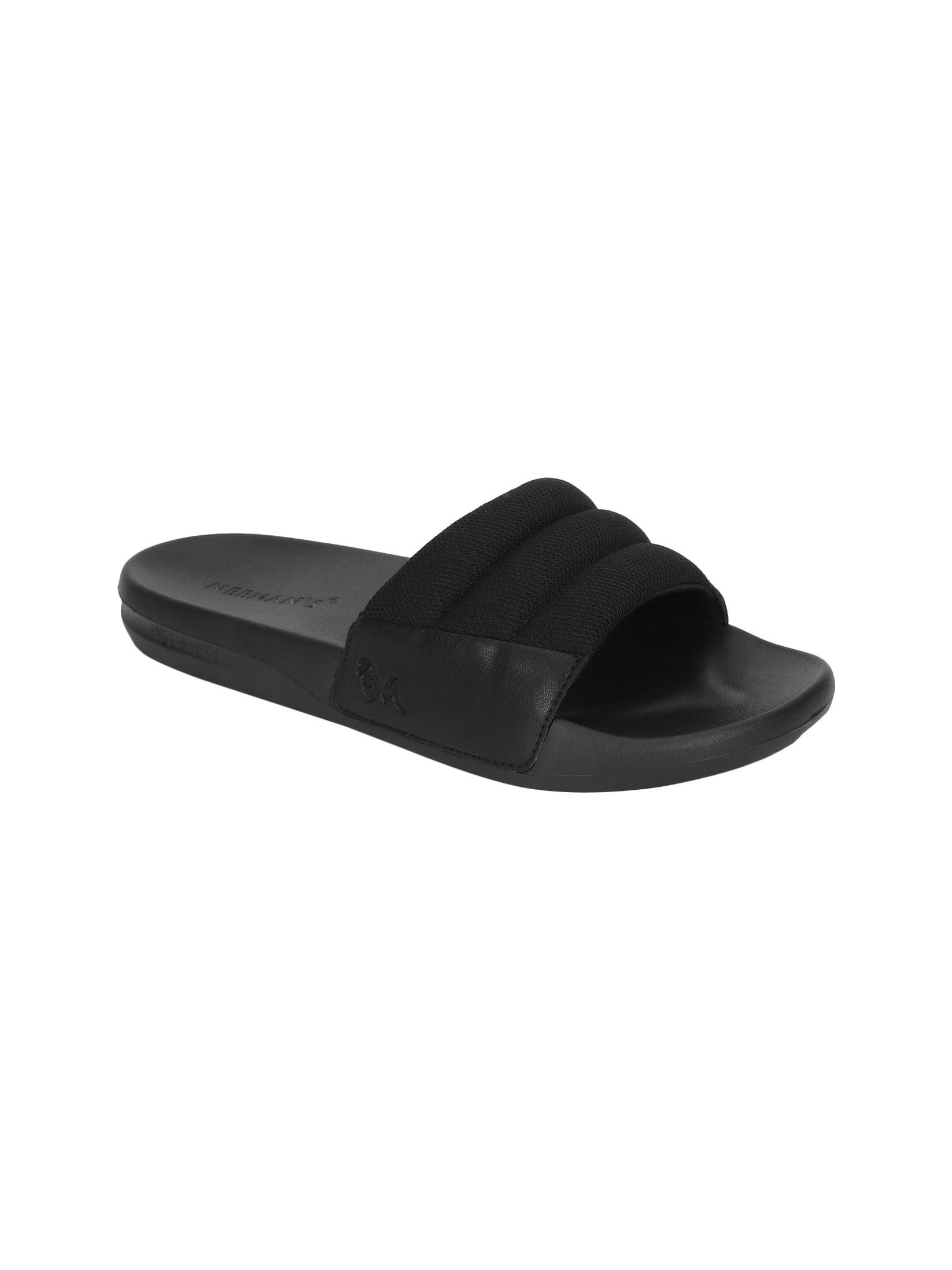 Men's Black Squooshy Slides