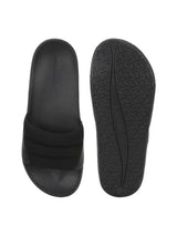 Men's Black Squooshy Slides
