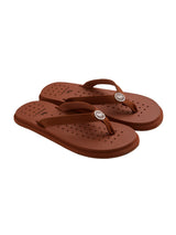 Men's Brown Eco Fluffy Orthopedic Flip-Flops