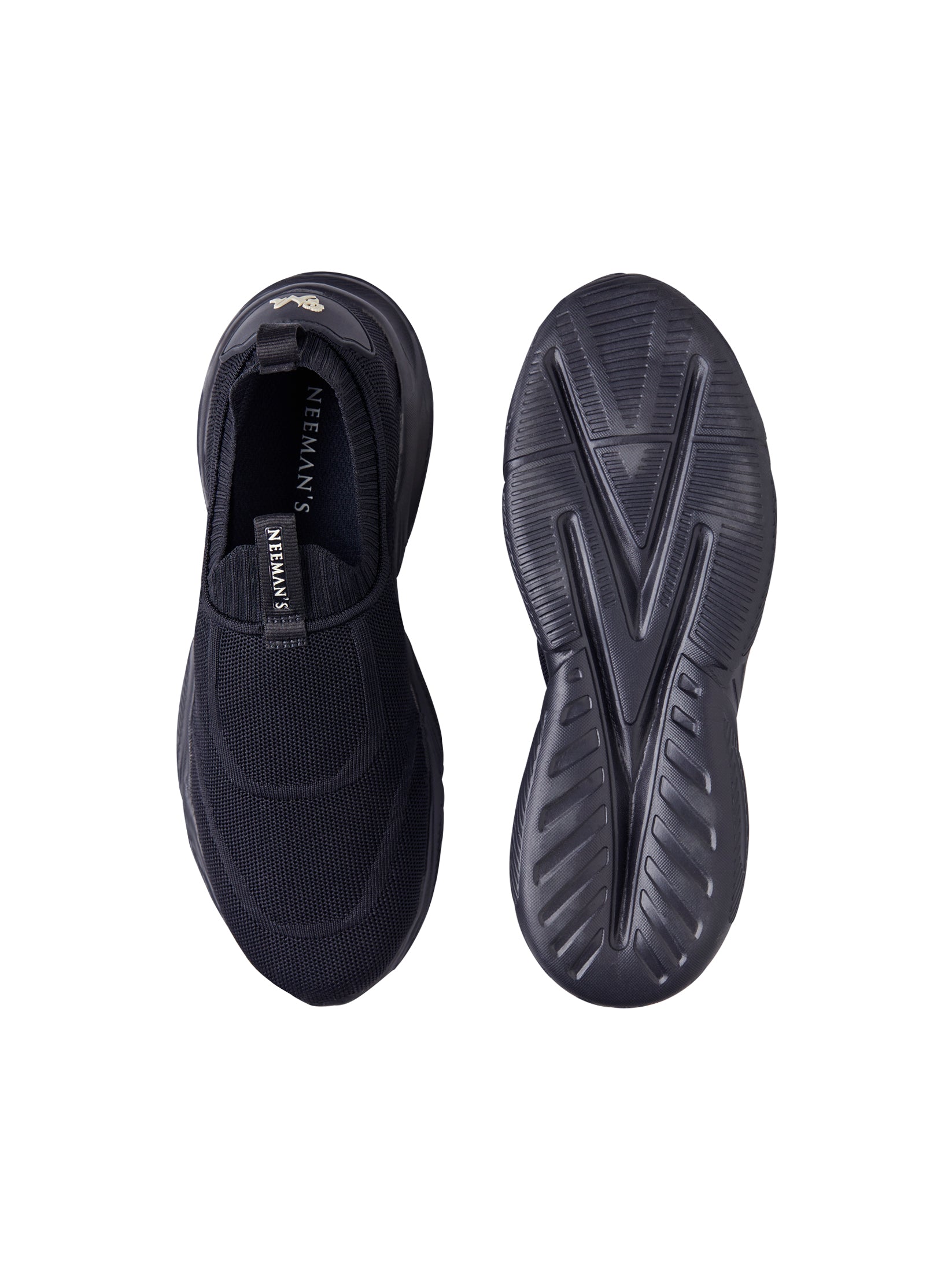 Men's Black Sole Max Slip-On Sneakers