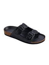 Men's Black Cork Casual Sandals