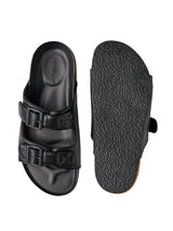 Men's Black Cork Casual Sandals
