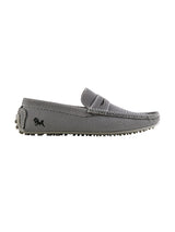 Men's Steel Grey Knit Loafers