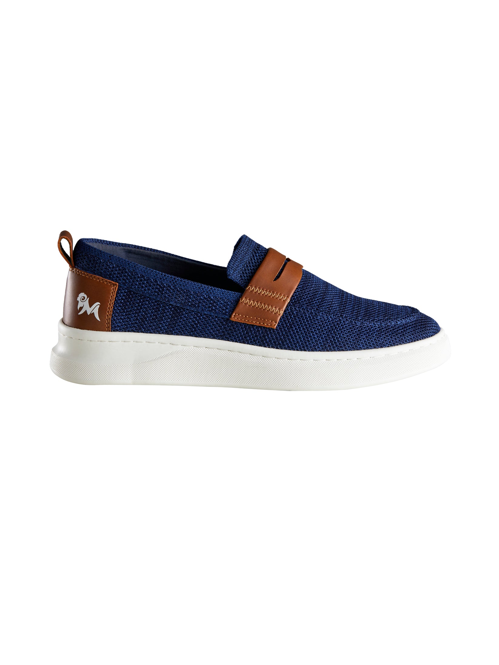 Men's Blue and Tan Brunch Loafers