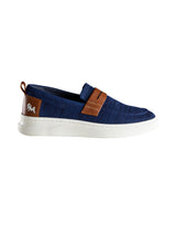 Men's Blue and Tan Brunch Loafers