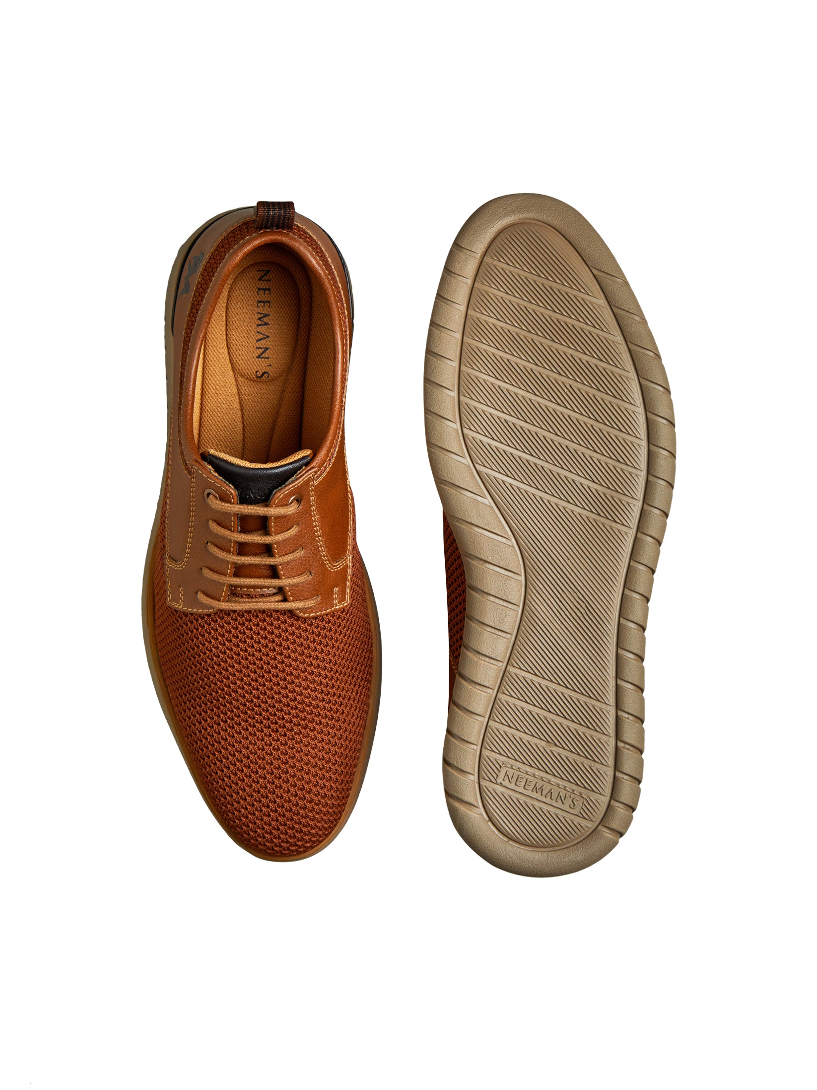 Men's Tan Derbies Casual Shoes