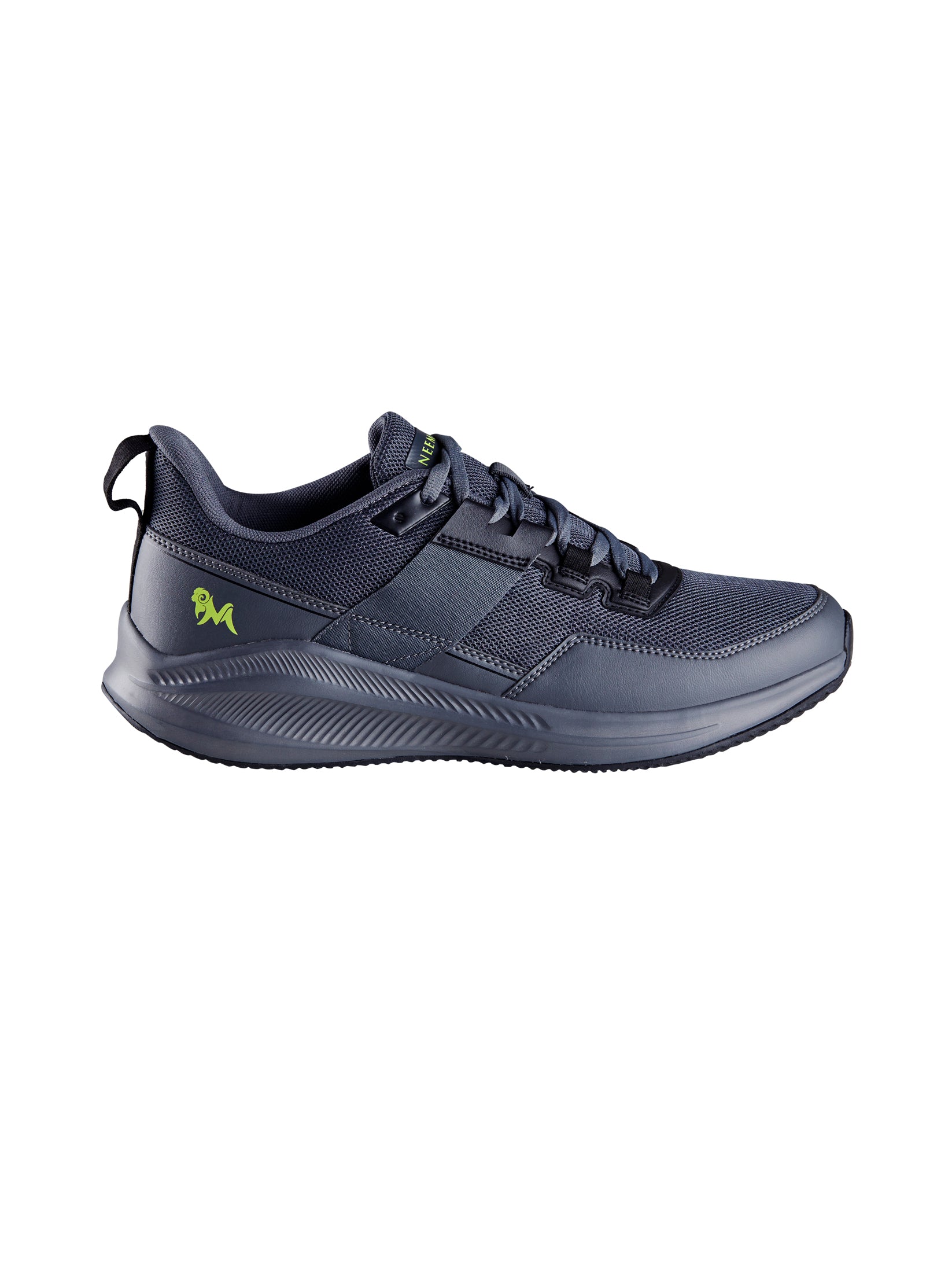 Men's Grey and Black Exuberants Walking Sneakers