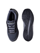 Men's Grey and Black Exuberants Walking Sneakers