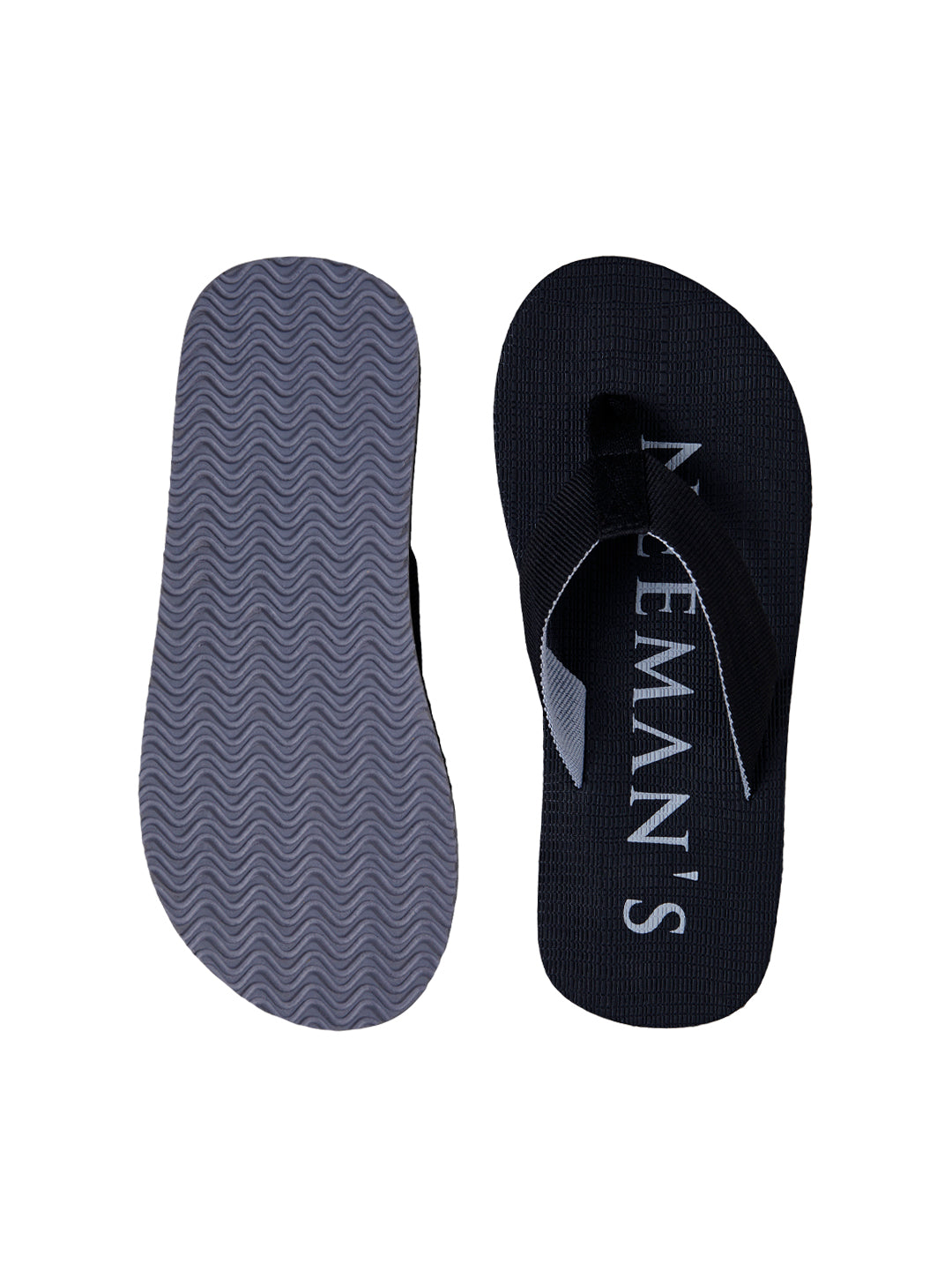 Men's Black and Grey  Humble Flip-Flops
