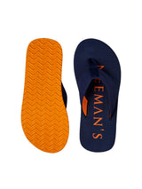 Men's Navy and Orange  Humble Flip-Flops