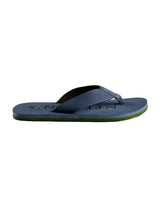 Men's Grey and Green  Humble Flip-Flops