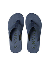 Men's Grey and Green  Humble Flip-Flops