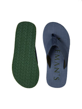 Men's Grey and Green  Humble Flip-Flops