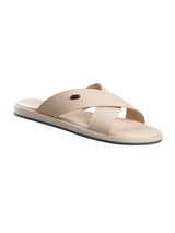 Men's Ivory  Minimals Cross Strap Casual Sandals