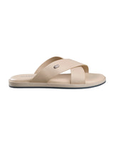 Men's Ivory  Minimals Cross Strap Casual Sandals