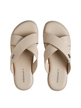Men's Ivory  Minimals Cross Strap Casual Sandals