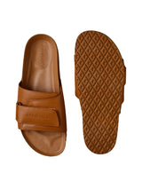 Men's Tan Cork Casual Slides