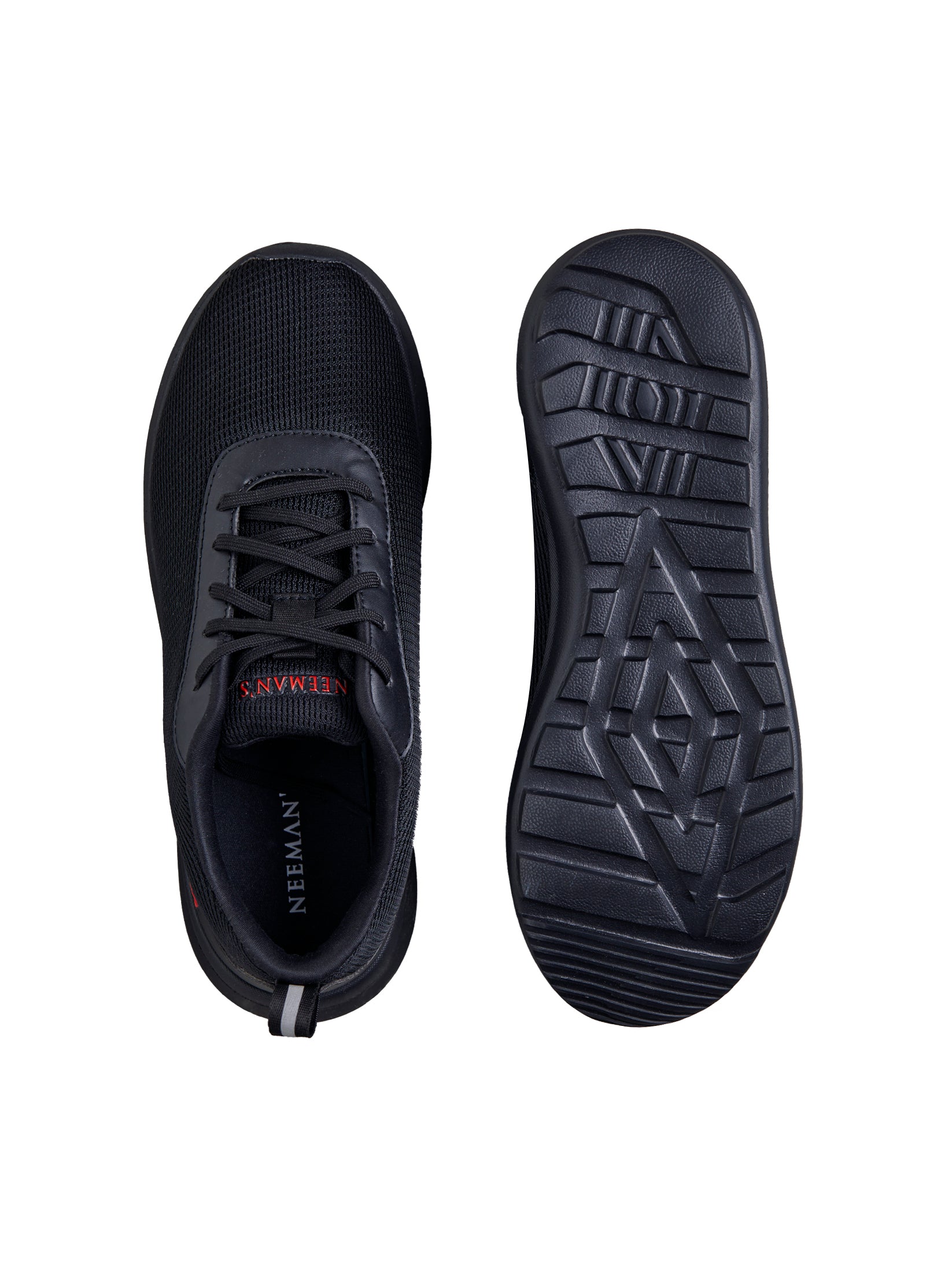 Men's Black Tread Basics Walking Sneakers