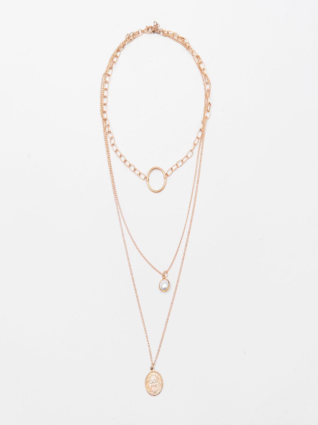 Women's Gold Casual Layered Necklace