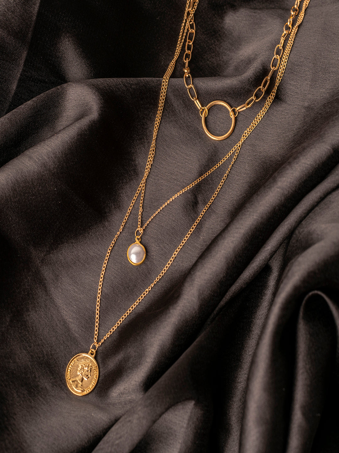 Women's Gold Casual Layered Necklace