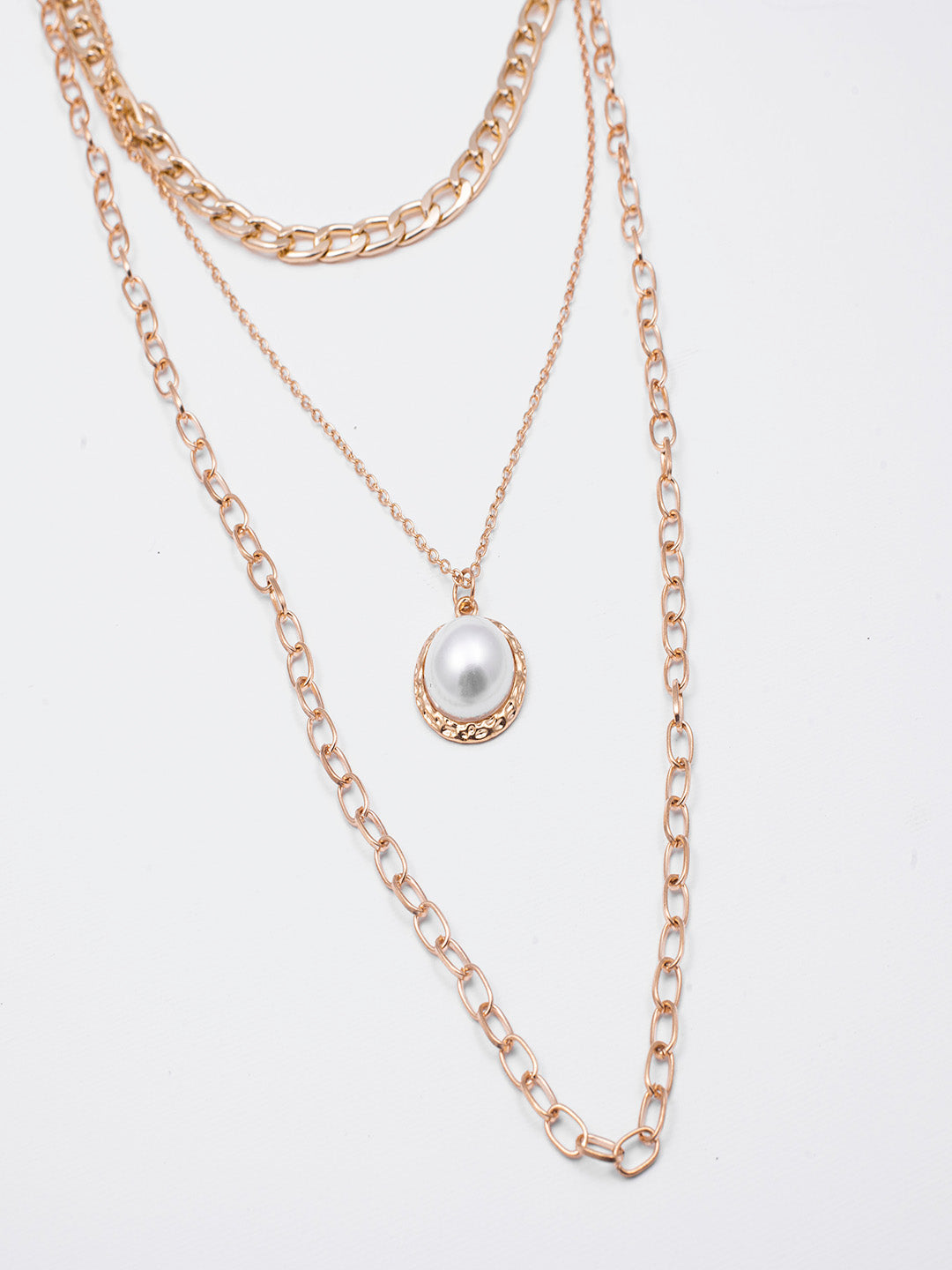 Women's Gold Casual Layered Necklace