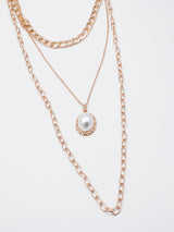 Women's Gold Casual Layered Necklace