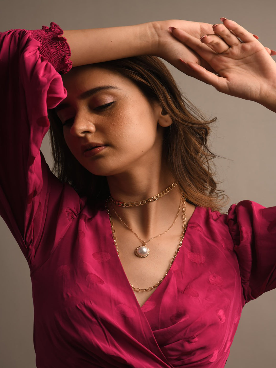 Women's Gold Casual Layered Necklace