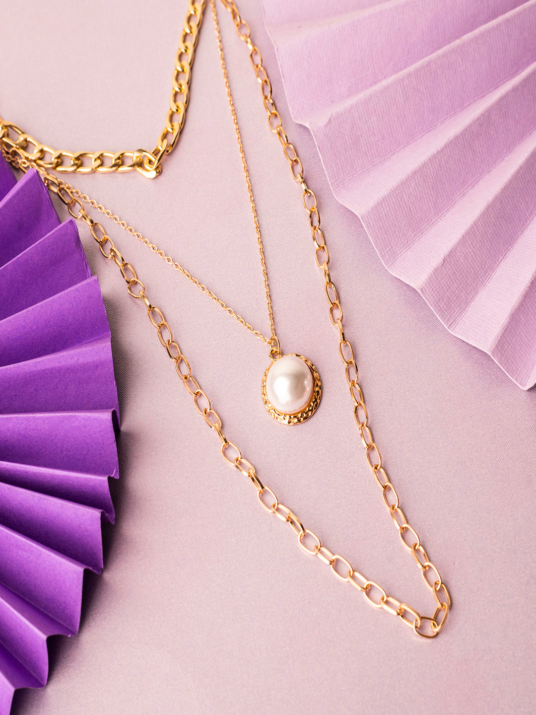 Women's Gold Casual Layered Necklace