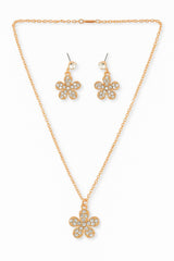 Women's Gold Casual Pendants & Earring Set