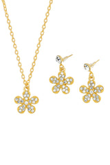 Women's Gold Casual Pendants & Earring Set