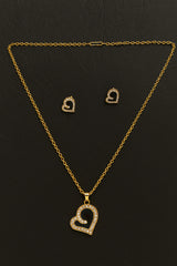Women's Black Casual Pendants & Earring Set