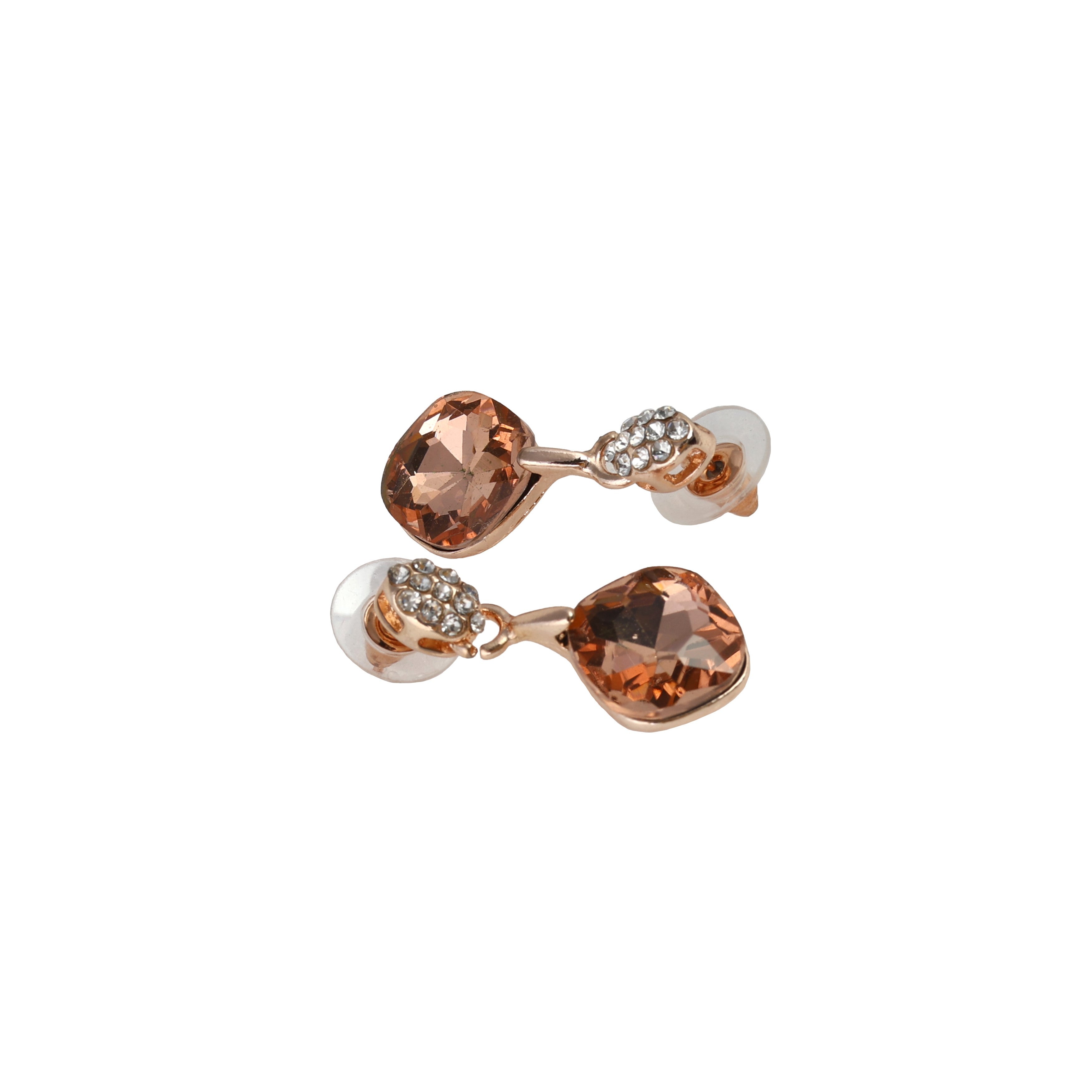 Women's Brown Casual Pendants & Earring Set