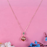 Women's Brown Casual Pendants & Earring Set