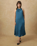 Women's Blue Casual Sleeveless Dress