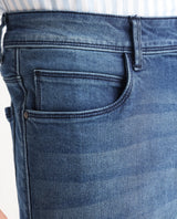 Men's Blue Casual Slim Fit Solid Jeans
