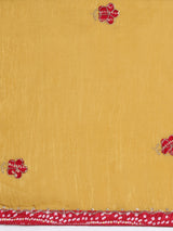 Women's Mustard Festive Saree