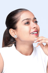 Women's Zirconia Bold Grace Earrings
