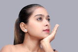 Women's Zirconia Halo Heart Stud Earrings