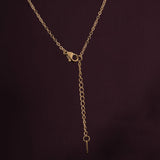 Women's Gold Plated Beaded Chain Necklace Waterproof & Anti-Tarnish